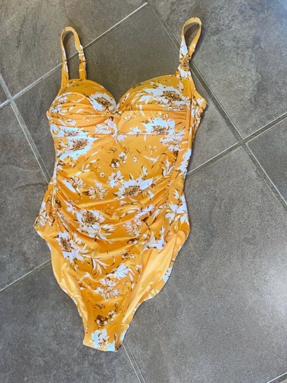 Niptuck yellow floral swimsuit! 12